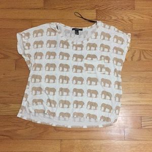 Elephant print T-shirt